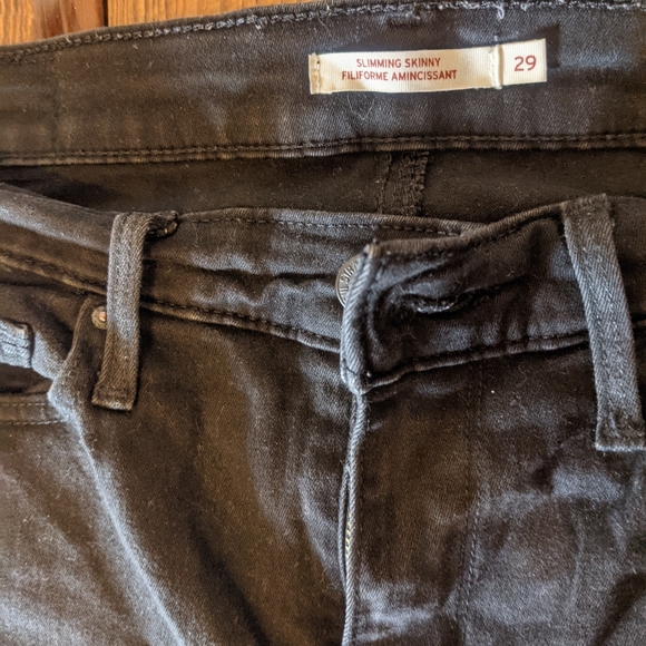 Slimming skinny black Levi's - Picture 4 of 5